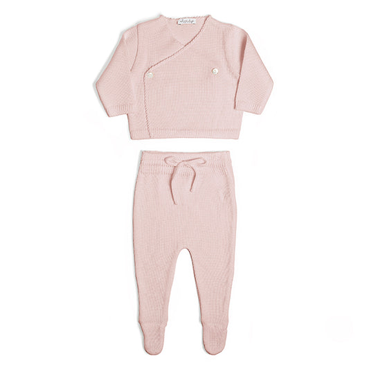 WOOL NEWBORN SET - PINK