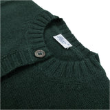 GREEN WOOL CARDIGAN