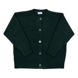 GREEN WOOL CARDIGAN