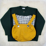 GREEN WOOL CARDIGAN