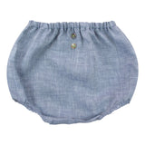 DENIM BLUE LINEN BLOOMERS