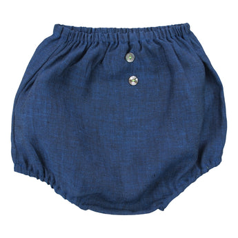 BLUE LINEN BLOOMERS