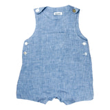 LINEN ROMPER "Formentera" blue