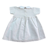 IVORY COTTON AND LINEN DRESS
