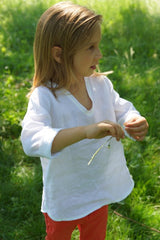 LINEN SHIRT "Capri" white
