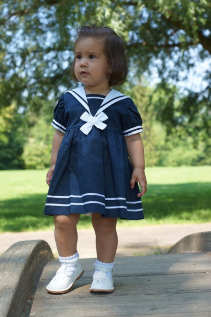 Sailor dress baby girl top