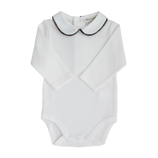 baby bodysuit peter pan collar soft cotton