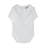 baby body with ruffled collar and embroidery