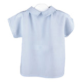 Light blue viscose baby blouse