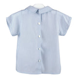 Light blue viscose baby blouse