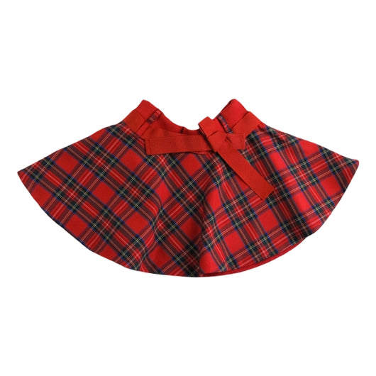 RED TARTAN SKIRT