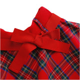 RED TARTAN SKIRT