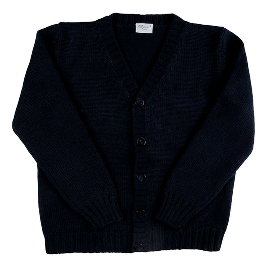 BLUE WOOL CARDIGAN