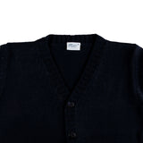 BLUE WOOL CARDIGAN